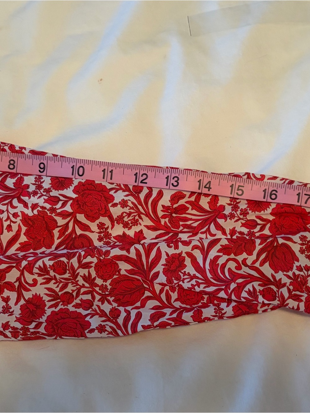 J. Crew Red and White Floral Ruffled Blouse - Picture 9 of 10